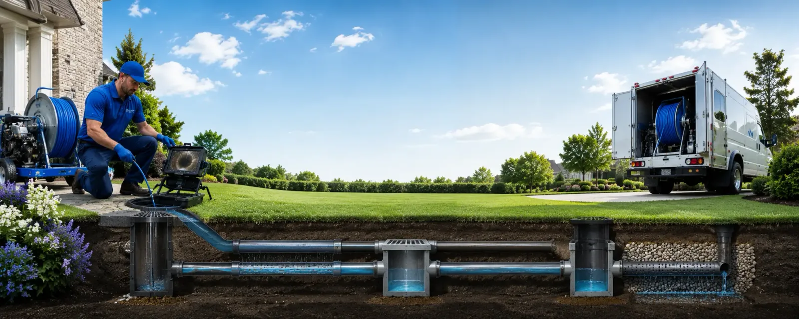 Outdoor drain cleaning information for Columbia City, IN
